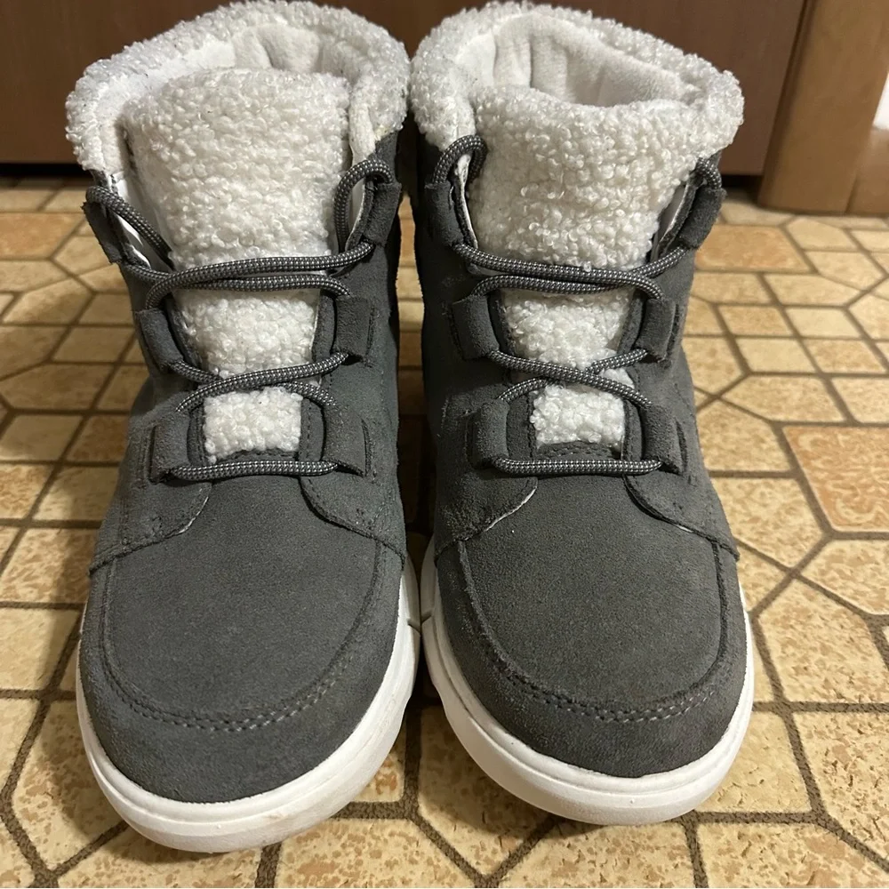 Sorel Womens Explorer II Carnival Cozy Waterproof‎ Boot Gray 7 M